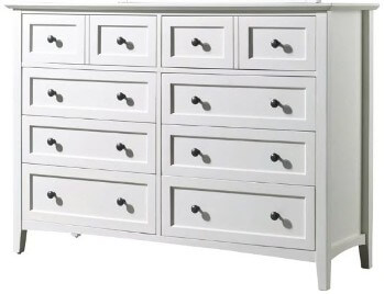 Modus Paragon White 8-Drawer Dresser