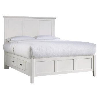 Modus Paragon White Queen Platform Storage Bed