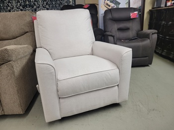 Living Style Paxley Cream Fabric Glider/Recliner