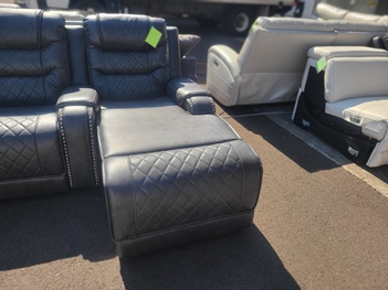 Homelegance Putnam Grey One-Arm Power Reclining Chaise