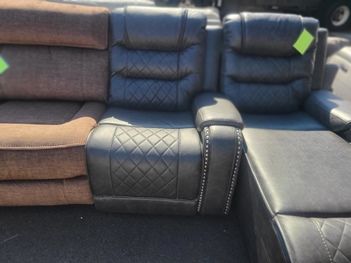 Homelegance Putnam Grey One-Arm Power Recliner