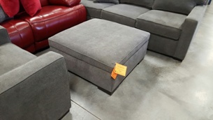 Jonathan Louis Heavenly Mocha Square Storage Ottoman