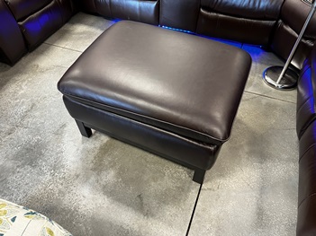 Violino Ranch Brown Leather Ottoman