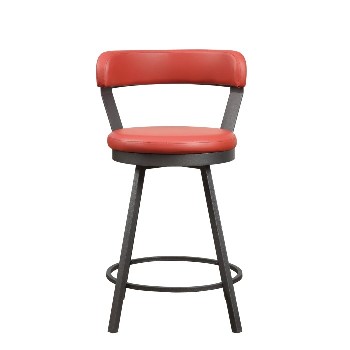 Homelegance Appert Red 24-Inch Swivel Bar Stool