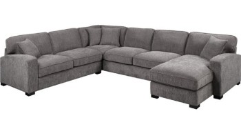 Emerald Repose Charcoal 3-Piece Sectional