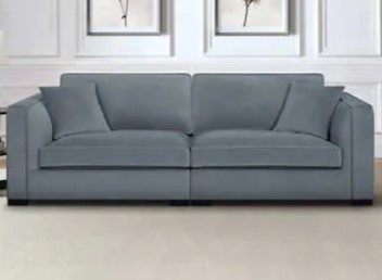 Thomasville Shayna 2-Piece Grey Fabric Sofa