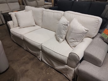 Synergy White Slipcover Sofa