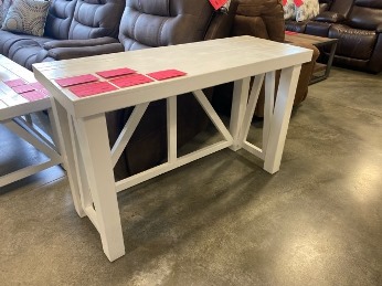 Vintage Furniture Spencer Console Table in White