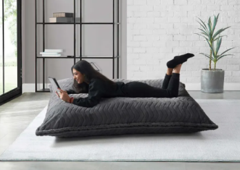 Beco Jumbo Grey Squared Bean Bag Lounger