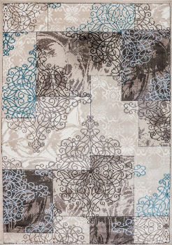 Cosmos Carpets Symphony Beige 5040 Area Rug 5-3 x 7-7