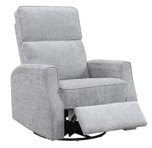 Emerald Tabor Grey Swivel Glider Recliner