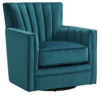 Elements Lawson Swivel Chair in Royale Peacock