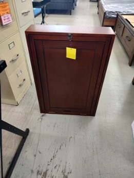 Maple Finish Fold-Down Wall Desk