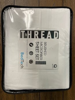 BedTech White Brushed Microfiber Full Sheet Set