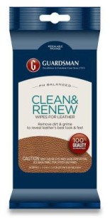 Guardsman Clean & Renew Wipes for Leather (6 pack)