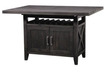 Modus Yosemite Rectangular Counter-Height Wine Storage Table with Leaf