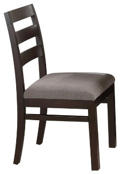 Coaster Dark Cherry Finish Side Chairs with Upholstered Seats (set of 2)