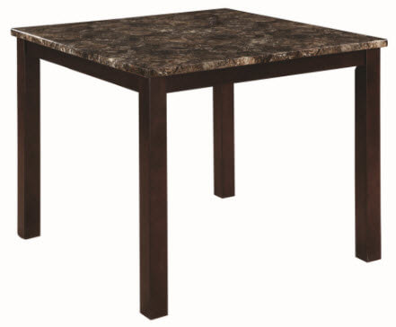 Coaster Dulce Counter-Height Dining Table with Faux Marble Top