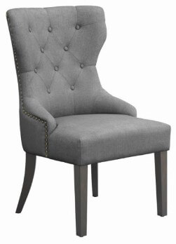 Coaster Silver Accent Chair with Tufted Accents