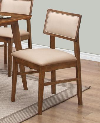 Coaster Danish Modern Side Chairs with Ivory Upholstery (set of 2)
