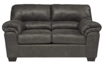 Ashley Benton Charcoal Microsuede Loveseat