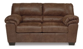 Ashley Benton Dark Brown Microsuede Loveseat