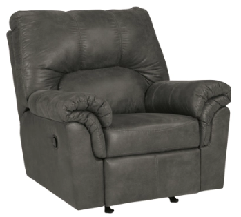 Ashley Benton Charcoal Microsuede Recliner (blemished)