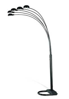 Coaster Black Arching 5-Light Floor Lamp