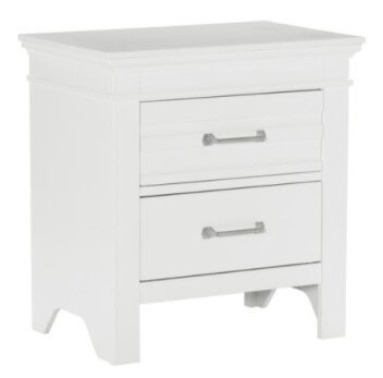 Homelegance Blaine Farm White 2-Drawer Nightstand