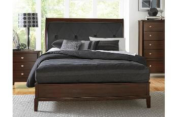 Homelegance Cotterill Cherry Finish Queen Bed