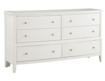 Homelegance Cotterill White 6-Drawer Dresser