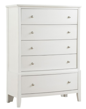 Homelegance Cotterill White 5-Drawer Chest