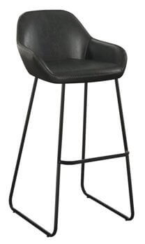 Coaster 30 Inch Vintage Charcoal Barstools with Metal Frames (set of 2)