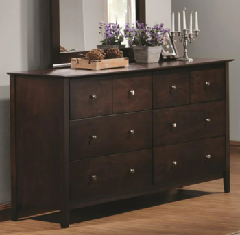 Coaster Tia Cappuccino Finish 6-Drawer Dresser