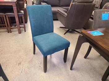 Handy Living Ayden Teal Fabric Side Chair