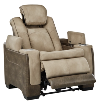 Ashley Avant-Garde Brown Durapella Dual Power Recliner