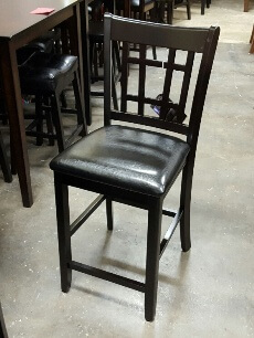 Coaster 24 Inch Cappuccino Finish Barstools with Faux Leather Seats (set of 2)