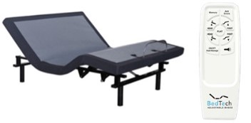 BedTech BT2500 Adjustable King Bed Frame with Wireless Remote 
