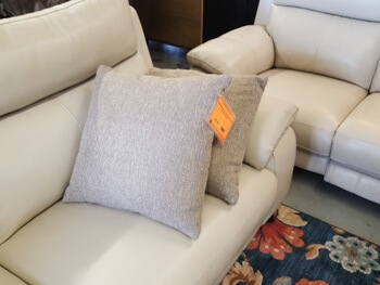 Jonathan Light Grey Tweed Throw Pillows (set of 2)