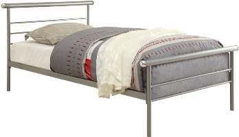 Coaster Silver Metal Twin Platform Bed