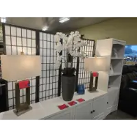 4-Foot White Orchid Floor Plant