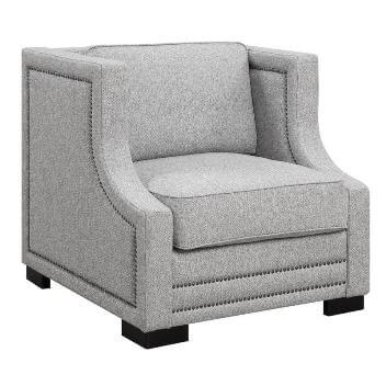 Coaster Celadon Silver Chair with Contoured Arms