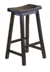 Homelegance 29-Inch Black Backless Bar Stool