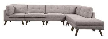 Coaster Churchill Grey 6-Piece Sectional