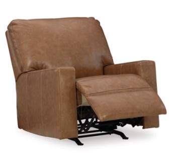 Ashley Bolero Caramel Leather Rocker/Recliner