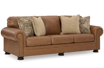 Ashley Cardano Caramel Leather Sofa