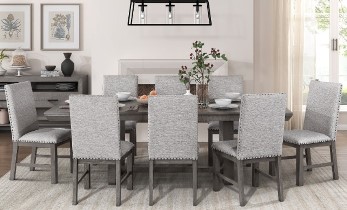 Homelegance Gresham Dining Set with 6 Side Chairs & 1 Leaf