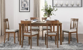 Homelegance Prineville Dining Set with 6 Chairs