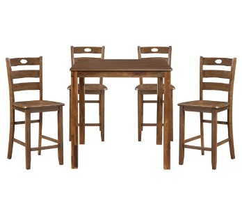 Homelegance Stowe Counter-Height Dining Set with 4 Barstools