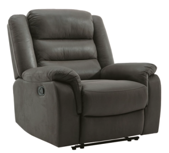 Ashley Wesley Charcoal Microsuede Recliner